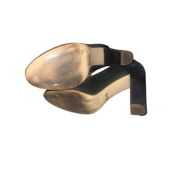 J.Crew Olive Suede Black Sz 7 Pumps - Picture 6 of 7